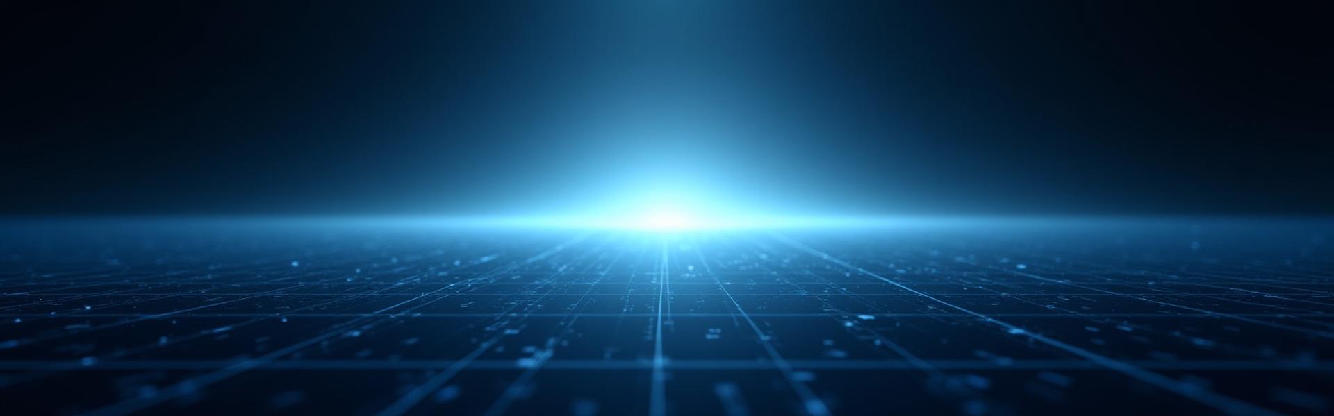 Futuristic digital horizon representing new opportunities