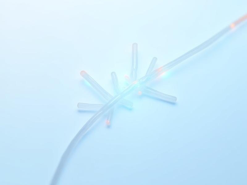 Abstract representation of digital sculpting and data connection